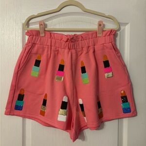 Queen of Sparkles Lipstick Shorts